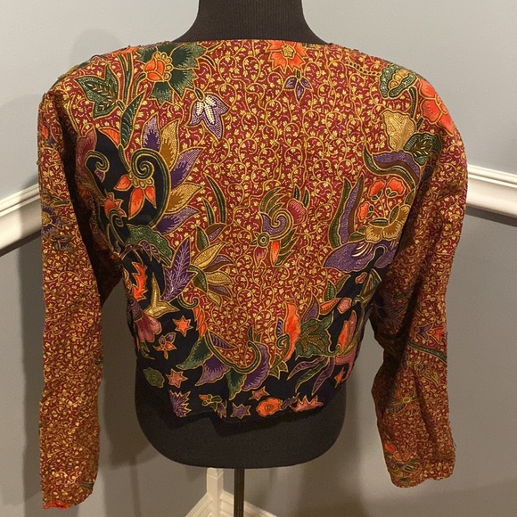 Vintage passports of pier imports beaded cropped jacket - Picture 2 of 6